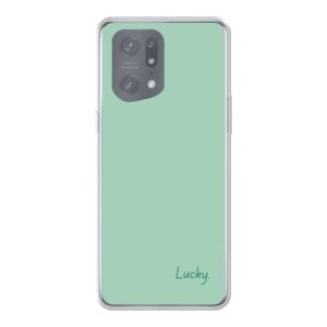 Oppo Find X5 Pro Soft case - Transparent With Lucky Design