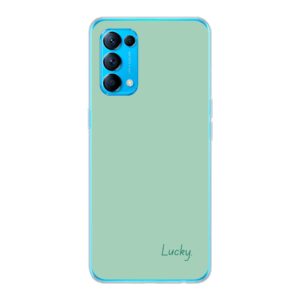 Phone Case With Lucky Design Made For Oppo Reno5 5G Soft case - Transparent