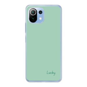 Phone Case With Lucky Design Made For Xiaomi 11 Lite 5G NE Soft case - Transparent