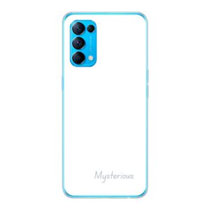 Oppo Reno5 5G Phone Case With Mysterious Image Using Soft case - Transparent