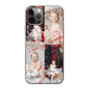 Soft case - Transparent For Apple iPhone 12 With Photo Collage Design