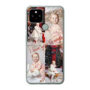 Soft case - Transparent For Google Pixel 5 With Photo Collage Design