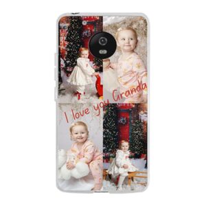 Soft case - Transparent For Motorola Moto G5 With Photo Collage Design