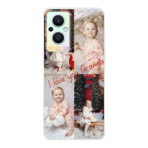 Oppo Reno8 Lite Phone Case With Photo Collage Image Using Soft case - Transparent