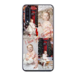 Samsung Galaxy A50 Phone Case With Photo Collage Image Using Soft case - Transparent