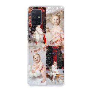 Soft case - Transparent For Samsung Galaxy A71 4G With Photo Collage Design