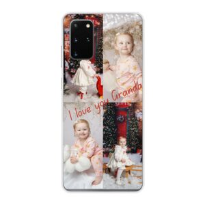 Samsung Galaxy S20 Plus 5G Phone Case With Photo Collage Image Using Soft case - Transparent