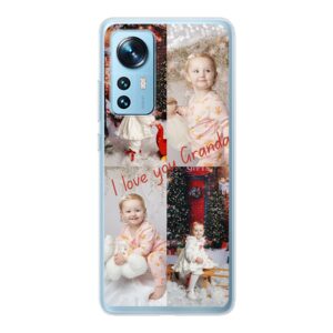 Xiaomi 12 Phone Case With Photo Collage Image Using Soft case - Transparent