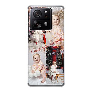 Xiaomi 13T Pro Soft case - Transparent With Photo Collage Design