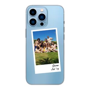 Single Polaroid Designed Soft case - Transparent Phone Case For Apple iPhone 13 Pro Max