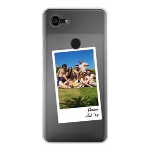 Single Polaroid Designed Soft case - Transparent Phone Case For Google Pixel 3 XL