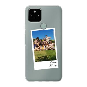 Phone Case With Single Polaroid Design Made For Google Pixel 5 Soft case - Transparent