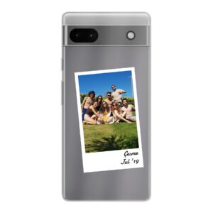 Single Polaroid Phone Case For Google Pixel 6a Soft case - Transparent