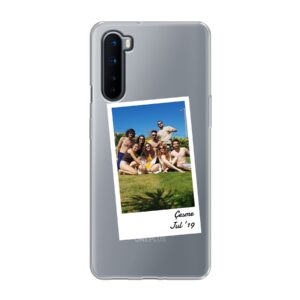 Single Polaroid Designed Soft case - Transparent Phone Case For OnePlus Nord