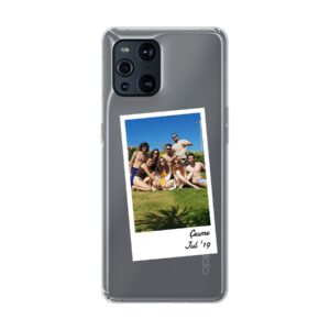 Single Polaroid Designed Soft case - Transparent Phone Case For Oppo Find X3