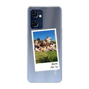 Oppo Find X5 Lite Soft case - Transparent With Single Polaroid Design