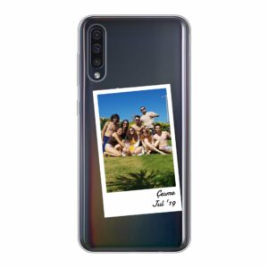 Single Polaroid Phone Case For Samsung Galaxy A50 Soft case - Transparent