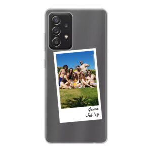 Single Polaroid Phone Case For Samsung Galaxy A52 5G Soft case - Transparent