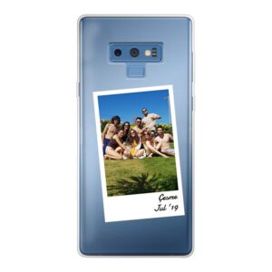 Single Polaroid Designed Soft case - Transparent Phone Case For Samsung Galaxy Note 9