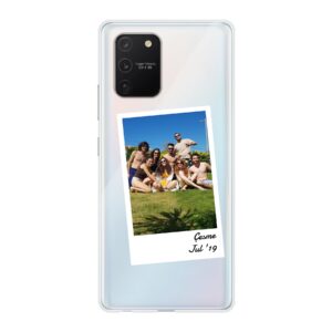 Phone Case With Single Polaroid Design Made For Samsung Galaxy S10 Lite Soft case - Transparent