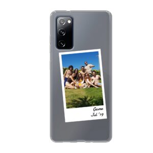 Single Polaroid Phone Case For Samsung Galaxy S20 FE 5G Soft case - Transparent