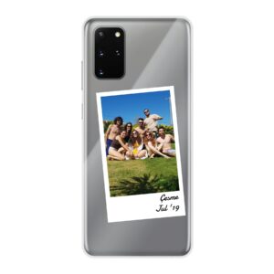 Single Polaroid Designed Soft case - Transparent Phone Case For Samsung Galaxy S20 Plus 5G