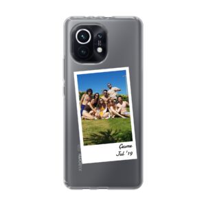 Xiaomi Mi 11 Soft case - Transparent With Single Polaroid Design