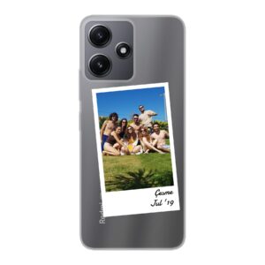 Phone Case With Single Polaroid Design Made For Xiaomi Redmi 12 Soft case - Transparent