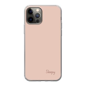 Sleepy Designed Soft case - Transparent Phone Case For Apple iPhone 12