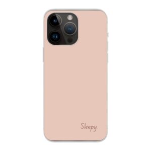 Sleepy Designed Soft case - Transparent Phone Case For Apple iPhone 14 Pro Max