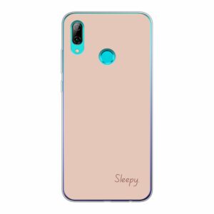 Huawei P Smart (2019) Phone Case With Sleepy Image Using Soft case - Transparent