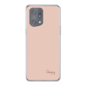 Sleepy Phone Case For Oppo Find X5 Pro Soft case - Transparent