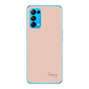 Phone Case With Sleepy Design Made For Oppo Reno5 5G Soft case - Transparent