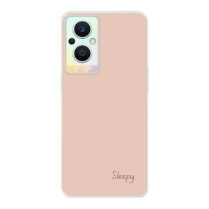 Oppo Reno8 Lite Soft case - Transparent With Sleepy Design