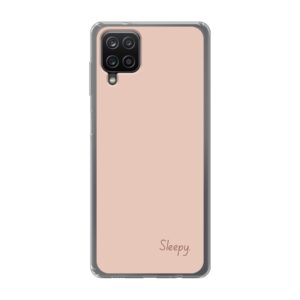 Samsung Galaxy A12 Nacho Soft case - Transparent With Sleepy Design