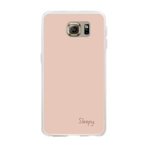 Sleepy Phone Case For Samsung Galaxy S6 Soft case - Transparent