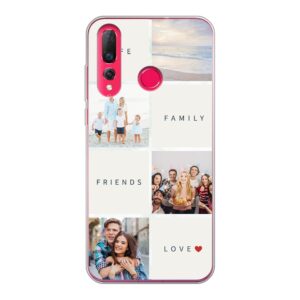 Text and Photo Collage Designed Soft case - Transparent Phone Case For Huawei P30 Lite