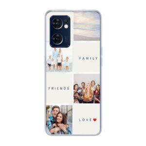 Text and Photo Collage Designed Soft case - Transparent Phone Case For Oppo Find X5 Lite