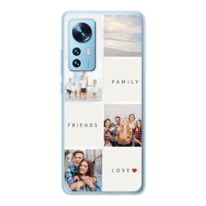 Text and Photo Collage Designed Soft case - Transparent Phone Case For Xiaomi 12