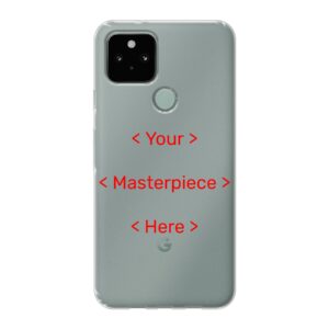 Google Pixel 5 Soft case - Transparent With Your Masterpiece Design