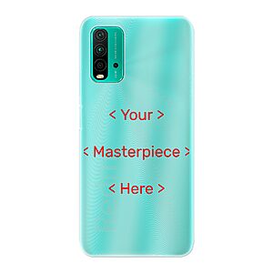 Xiaomi Redmi 9 Power Phone Case With Your Masterpiece Image Using Soft case - Transparent